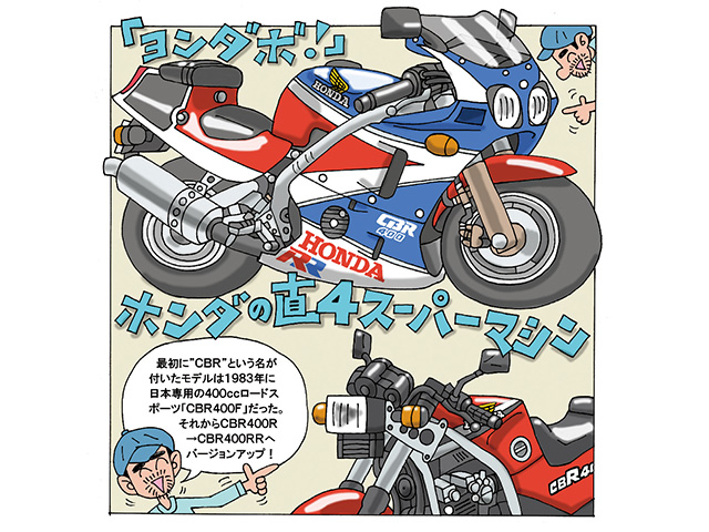 藤原かんいちのイラストでつづる400ccバイク30選「ホンダ CBR400RR」